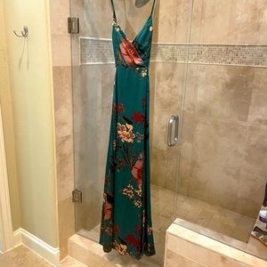 Lulu Still the One Emerald Floral dress